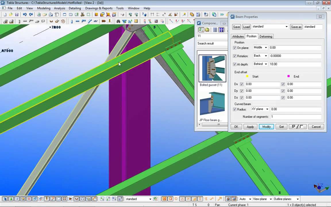 Tekla Structures Lesson 7 - YouTube