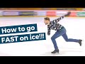 How to go fast on ice