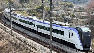 E353系(ﾓﾄS1編成) 特急あずさ13号 松本行 高尾〜相模湖間通過シーン