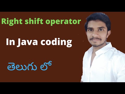 Right shift operator in java coding // java coding in Telugu  2022 // Easy Learning Channel