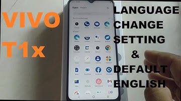 Vivo T1x Language Change Setting & Default English Language !!