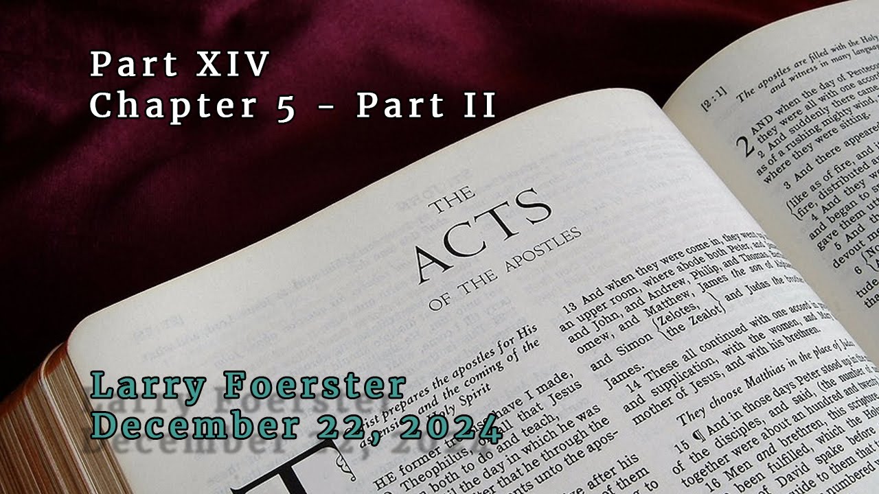 The Book of Acts - Part XIV - YouTube