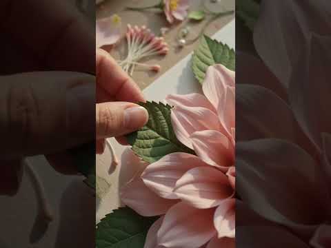 Dahlia 🌸 #nature #youtubeshorts #ai #butterfly #sakura #craft #travel #usa  #shorts