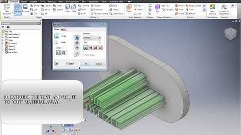 Inventor - Adding Text