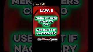 the 48 law of power (law 8)#facts #shorts #psychology #power