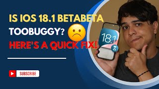 Is iOS 18.1 Beta Too Buggy Here’s A Fix!