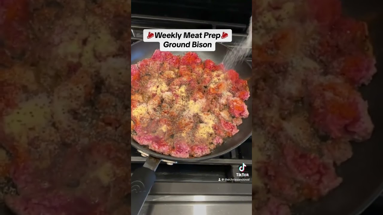 How to prep ground bison for the week!🥩
