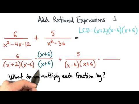 Rationale Ausdrücke hinzufügen Äquivalente Brüche 1 - Algebra visualisieren