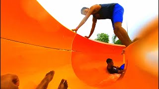 Tsunami Water Slide Ride / Yellow Drop Water Slide Ride by Ferdous : The travel king 366 views 10 months ago 1 minute, 5 seconds