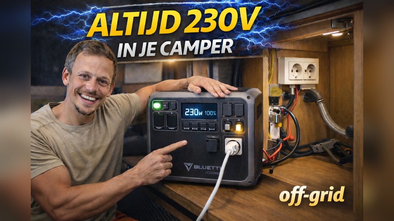 Powerstation in je camper inbouwen! (230V stap voor stap)