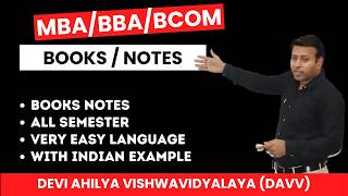 MBA BBA BCom Notes & Books | Devi Ahilya Vishwavidyalaya (DAVV) Complete Study Material 2026