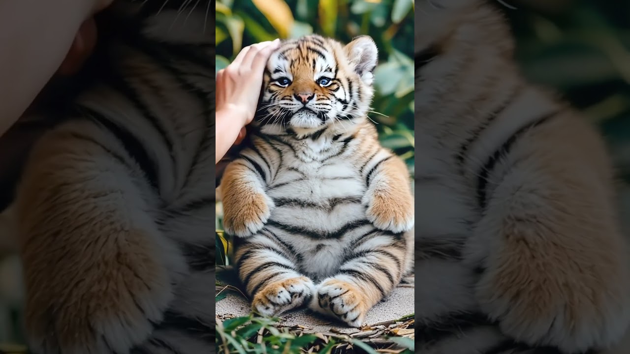 Would You Cuddle This Baby Tiger? 