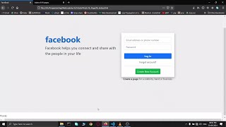 Cloning Facebook landing page using Bootstrap