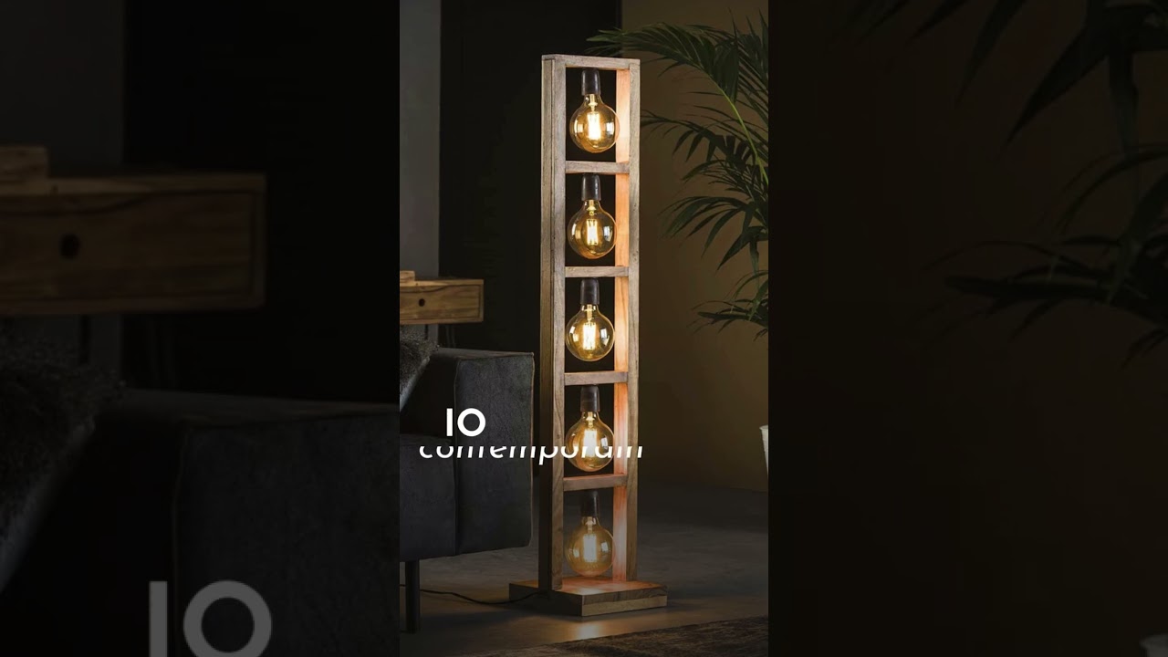 Top 3 lampadaires en bois pour un intérieur chaleureux✨