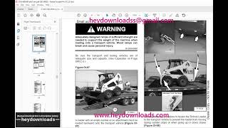 Bobcat S185 Turbo S185 Turbo High Flow Loader Operation & Maintenance Manual 6902690