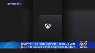 The Rock Teams Up With Microsoft To Bring New Xbox Series X To CHLA Patients