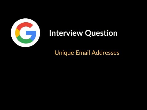 Unique Email Addresses | Google Interview Question |  Array & Hashing | LeetCode 929 | C++