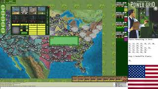 Power Grid - USA 4-Player Game (Green-Yellow-Red-Aqua), funkdoc/egero8/kywleung/dionis4ever