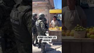 Militares le encuentran fierros #seguridad #nayibbukele #militaresmexicanos #militares #mexico