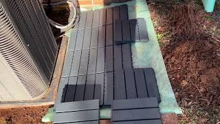Plastic Interlocking Deck Tiles Outdoor All Weather Waterproof Interlocking Flooring Deck Tiles