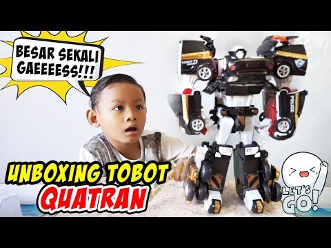 Unboxing Tobot Quatran Black Jumbo. 