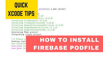 How to install Firebase Cocoa Pods