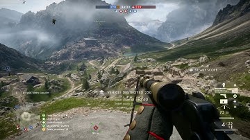 Battlefield™ 1 plane noscope double kill