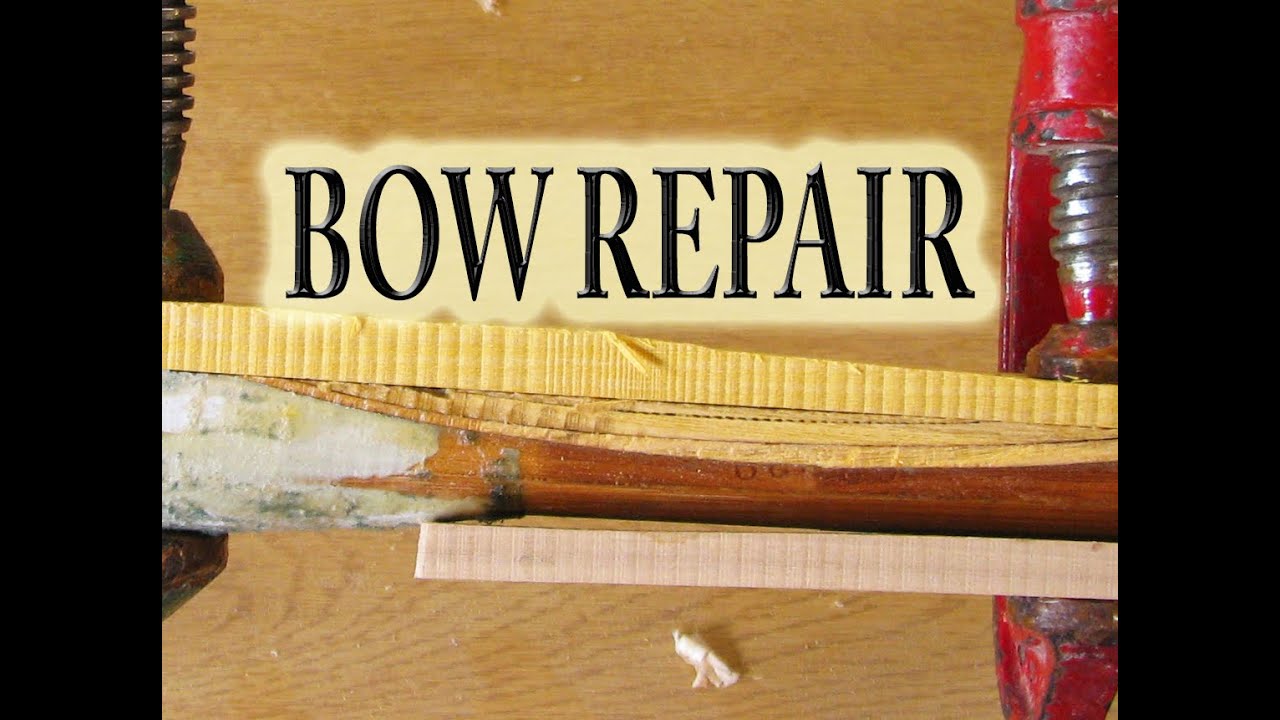 ONE TYPE OF LONGBOW REPAIR how to repair wood compression fracture fret