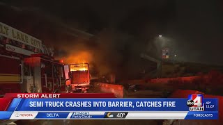Famous Semi Truck Crashes into barrier and catches fire Net Worth