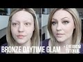 DRUGSTORE/AFFORDABLE BRONZE DAYTIME GLAM MAKEUP (PLUS BROW TUTORIAL)