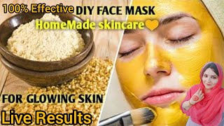 Besan face pack for glowing skin|How to use gram flour for skin whitening |Besan face pack