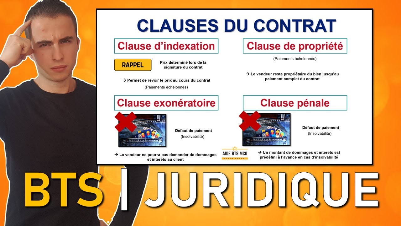 Revisions Droit 10 Respecter Les Clauses D Un Contrat Aide Bts Muc Bts Mco Youtube