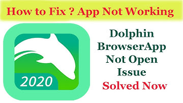 Fix "Dolphin Browser" App Not Working / App Not Opening Problem Solved Android & Ios | AllTechapple