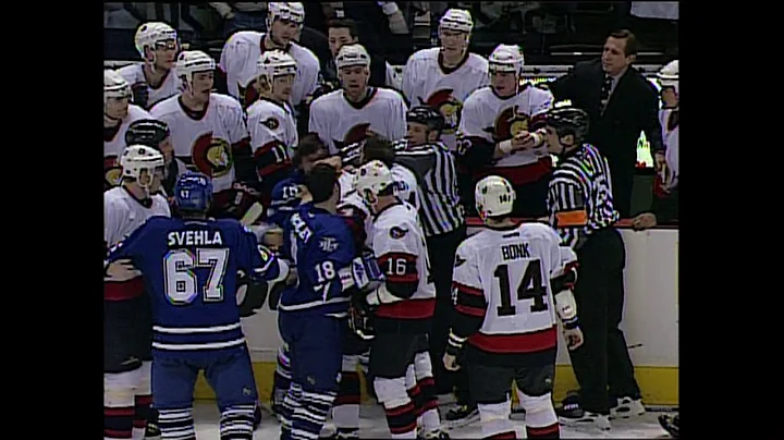 Watch Darcy Tucker take on the whole Senators bench