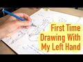Drawing with My Non-Dominant Hand | Draw With Me