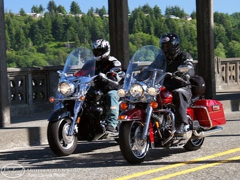 MotorcycleUSA.com took these two big cruiser motorcycles on a trip around Oregon to test out their touring capabilities. Watch the big twin touring bikes in ...