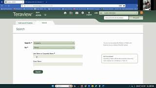 How to do your first search in Teraview