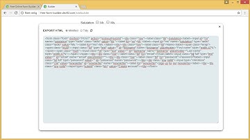 Exporting a form | Free Form Builder