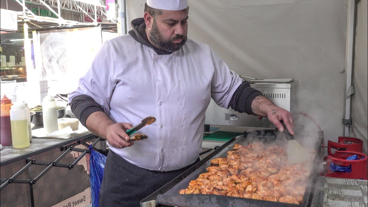 London Street Food from Beirut, Lebanon. Chicken and Lamb Skewers, Pitta and Wrap YouTube