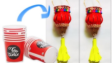 You can make a simple and beautiful Lantern Festival lantern with just two paper cups. Come and try
