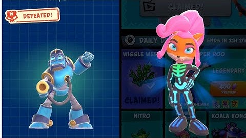 Crash Bandicoot: On the Run! Frosty Geary Defeated! Jewel 165