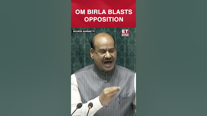 Om Birla Blasts Opposition MPs In Lok Sabha | #etnow #ombirla #shorts