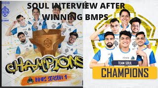 TEAM SOUL INTERVIEW AFTER WINNING BMPS  WHOLE @S8ULGG  CELEBRATING 🚀🚀🚀