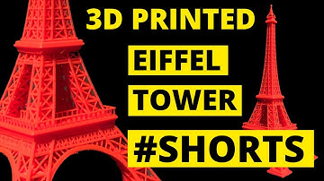 Eiffel Tower 3D Printing TimeLapse - Ender 3 V2 #Shorts