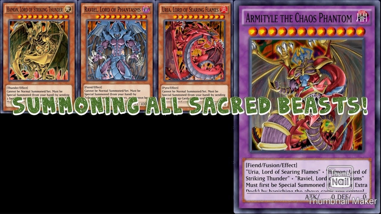 Yu-Gi-Oh! Duel Links-Summoning Animations of all 3 Sacred Beasts!