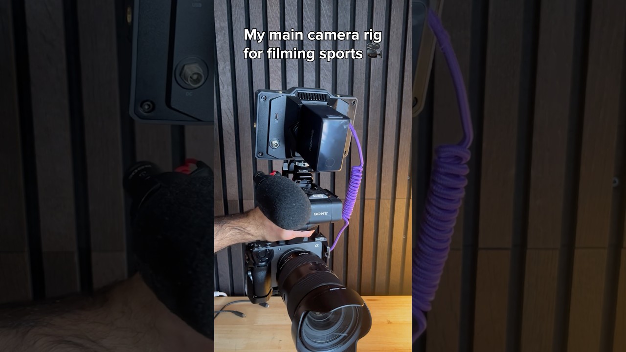 My camera rig for filming sports videos 🎥