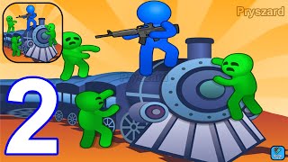 Train Defense: Zombie Survival - Gameplay Walkthrough Part 2 Zombie Train Army Base Defense (Android screenshot 5