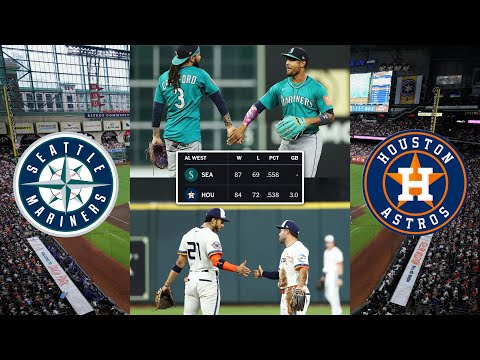 SERIES RECAP: The Mariners sweep the Astros out of first place for the AL West lead 🫢🧹🤯