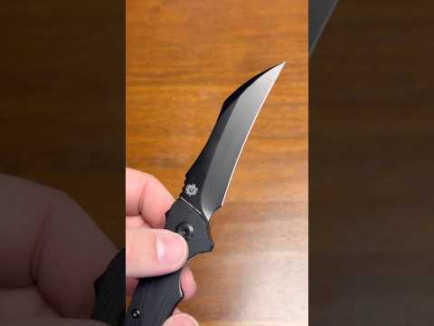 The Brandon/Ehlers-designed Copperhead from Kansept Knives. A wicked full-size hawkbill blade.