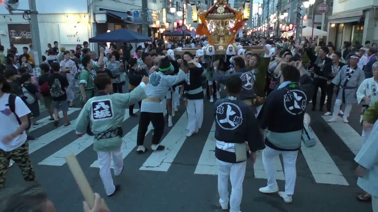 平成30年ひたちなか祭り 上高場神輿会どっこい - YouTube